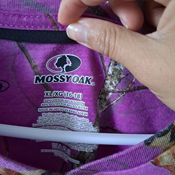 Mossy Oak Purple Camo long sleeve top - Picture 4 of 5